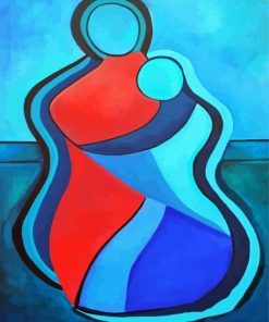 Aesthetic Abstract Mother And Son Diamond Paintings