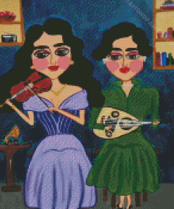 Arab Musician Ladies Diamond Paintings