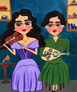 Arab Musician Ladies Diamond Paintings