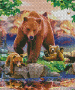 Bears Family Diamond Paintings