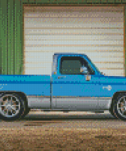 Blue C10 Chevy Truck Diamond Paintings