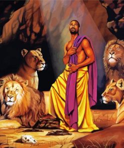 Cool Daniel In The Lions Den Diamond Paintings