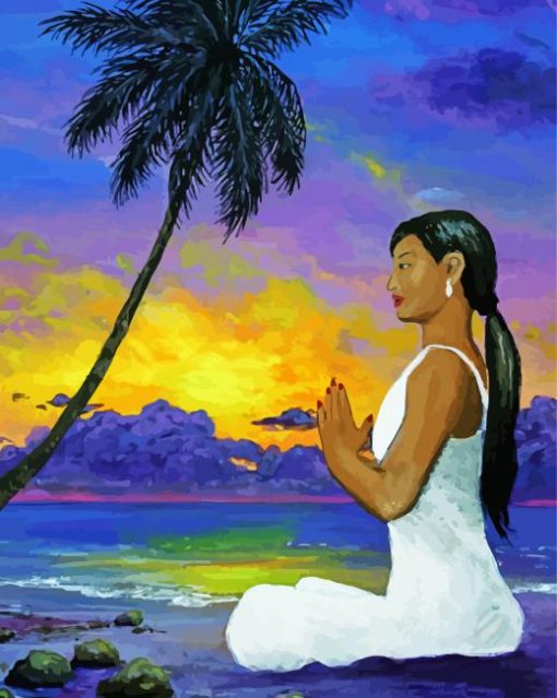 Meditation Beach Diamond Paintings