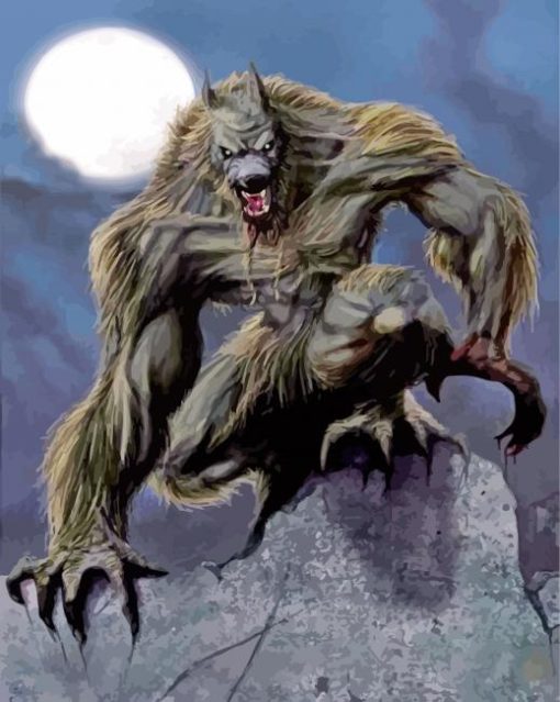 Scary Werewolf Diamond Paintings