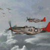 Tuskegee Airmen Military Planes Diamond Paintings