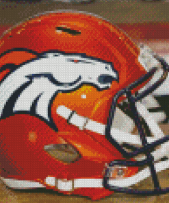 Aesthetic Denver Broncos Helmet Diamond Painting