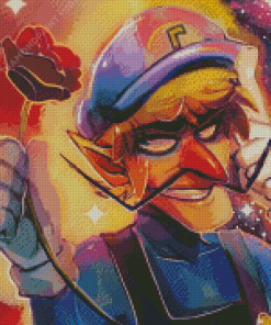 Aesthetic Waluigi Diamond Paintings