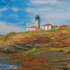 Beavertail Lighthouse Diamond Paintings