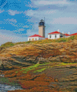 Beavertail Lighthouse Diamond Paintings