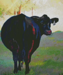 Black Cow Art Diamond Paintings