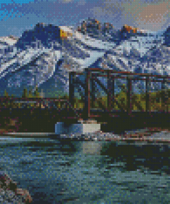 Canada Canmore Bridge Diamond Paintings