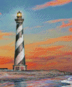 Cape Hatteras Lighthouse Illustration Diamond Paintings