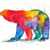 Colorful Polar Bear Art Diamond Paintings
