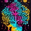 Colorful Elephant Tree Of Life Diamond Paintings