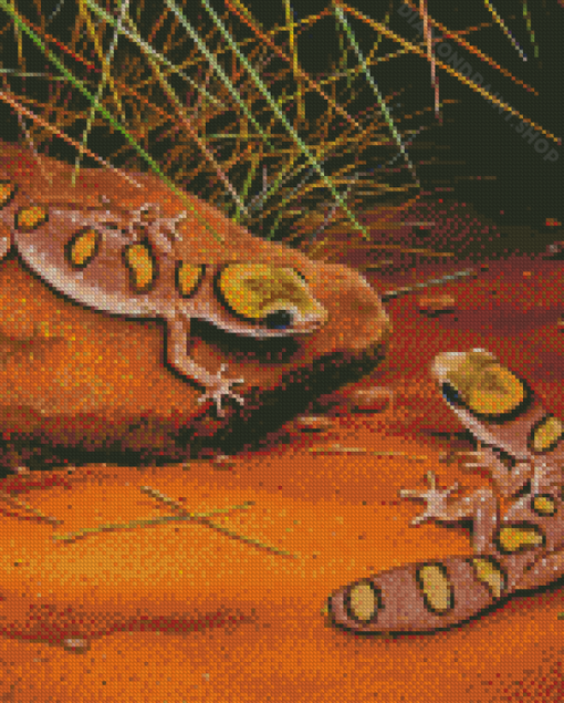 Desert Gecko Reptiles Diamond Paintings