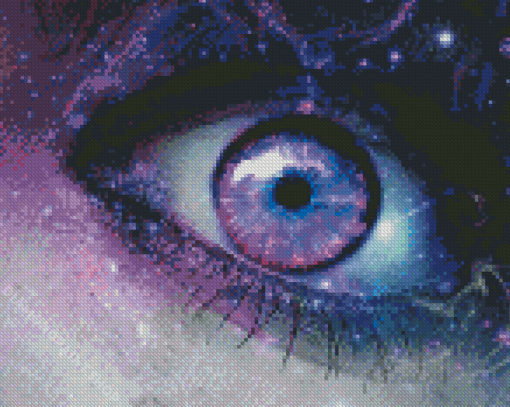 Fantasy Violet Eyes Diamond Paintings