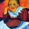 Girl At A Table By Max Pechstein Diamond Paintings