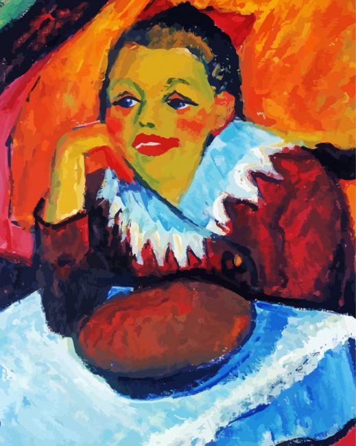 Girl At A Table By Max Pechstein – Diamond Paintings