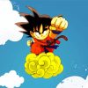 Goku And His Flying Nimbus Diamond Paintings