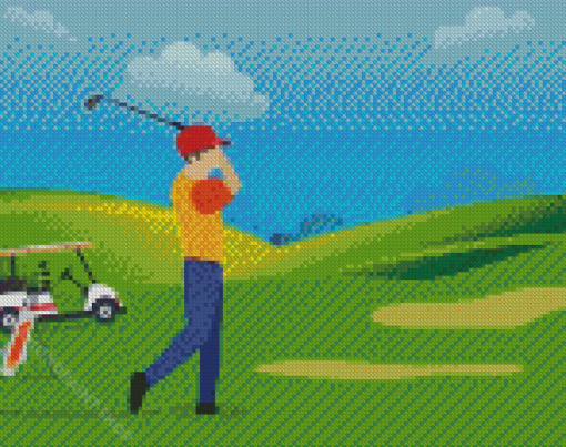 Golf Guy Diamond Paintings