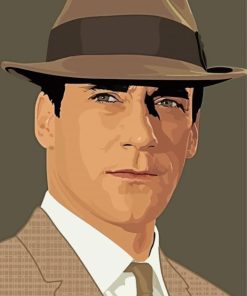 Illustration Jon Hamm Diamond Paintings