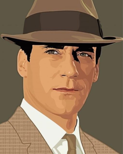 Illustration Jon Hamm Diamond Paintings