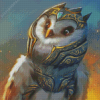 Knight Owl Warrior Diamond Paintings