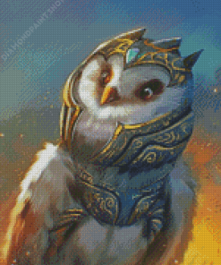 Knight Owl Warrior Diamond Paintings
