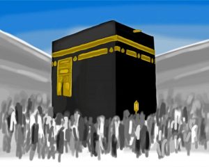 Mecca Black Kaaba Art Diamond Paintings