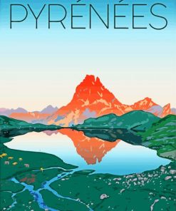 Pyrenees Poster Art Diamond Paintings