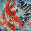 Red Drums And Sheephead Fish Diamond Paintings