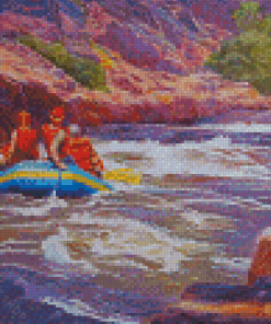 River Rafting With Friends Diamond Paintings