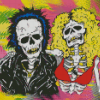 Sid And Nancy Skull Diamond Paintings