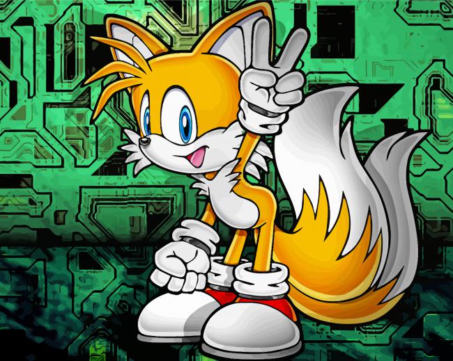 Sonic The Hedgehog Miles Tails Prower - Diamond Paintings 