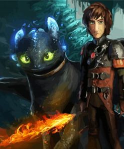 Toothless And Hiccup How To Train Your Dragon Diamond Paintings