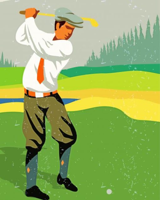 Vintage Golf Diamond Paintings