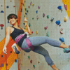 Wall Climber Girl Diamond Paintings
