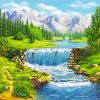 Water Streams Landscape Art Diamond Paintings