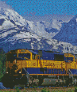 Winter Alaska Railroad Diamond Paintings
