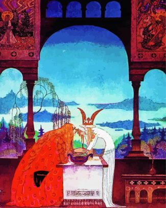A King Who Arrives In A White Country Kay Nielsen Diamond Paintings
