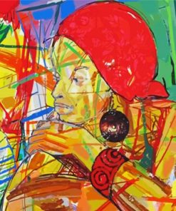 Abstract Uganda Woman Diamond Paintings