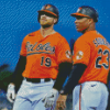 Aesthetic Baltimore Orioles Baseball Diamond Paintings