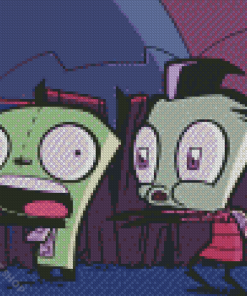 Aesthetic Invader Zim Diamond Paintings