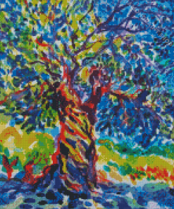 Aesthetic Olive Tree Art Diamond Paintings