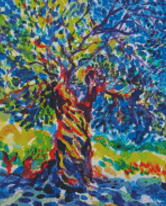 Aesthetic Olive Tree Art Diamond Paintings