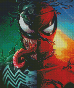 Aesthetic Spiderman With Venom Diamond Paintings