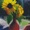 Aesthetic Sunflower Vase Diamond Paintings