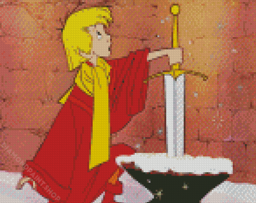 Arthur Sword In The Stone Diamond Paintings