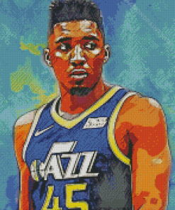 Basketballer Donovan Mitchell Diamond Paintings