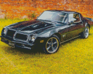 Black Pontiac Firebird Car Diamond Paintings